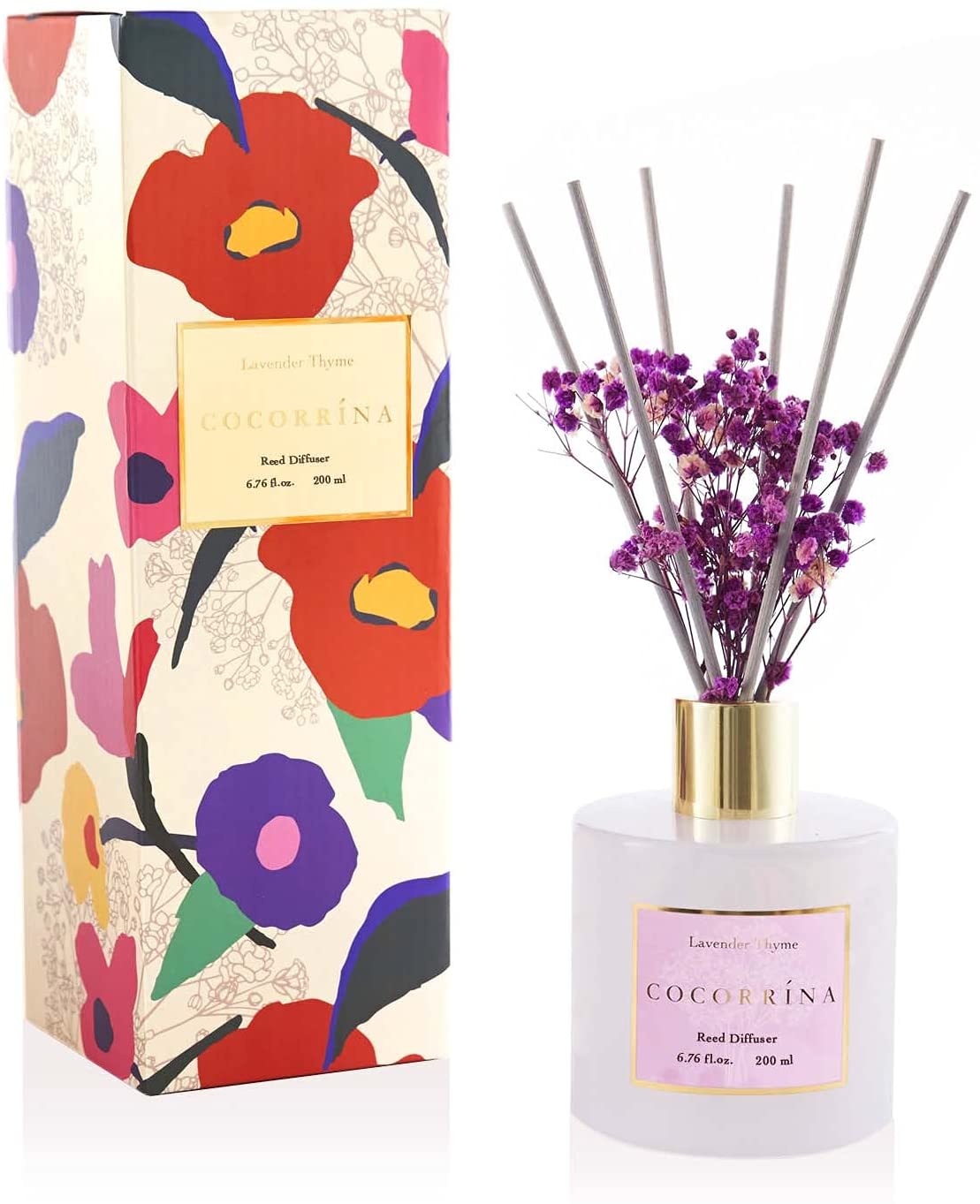 Premium Redd Diffusers Premium Reed Diffuser Set with Preserved Baby's | Radeway