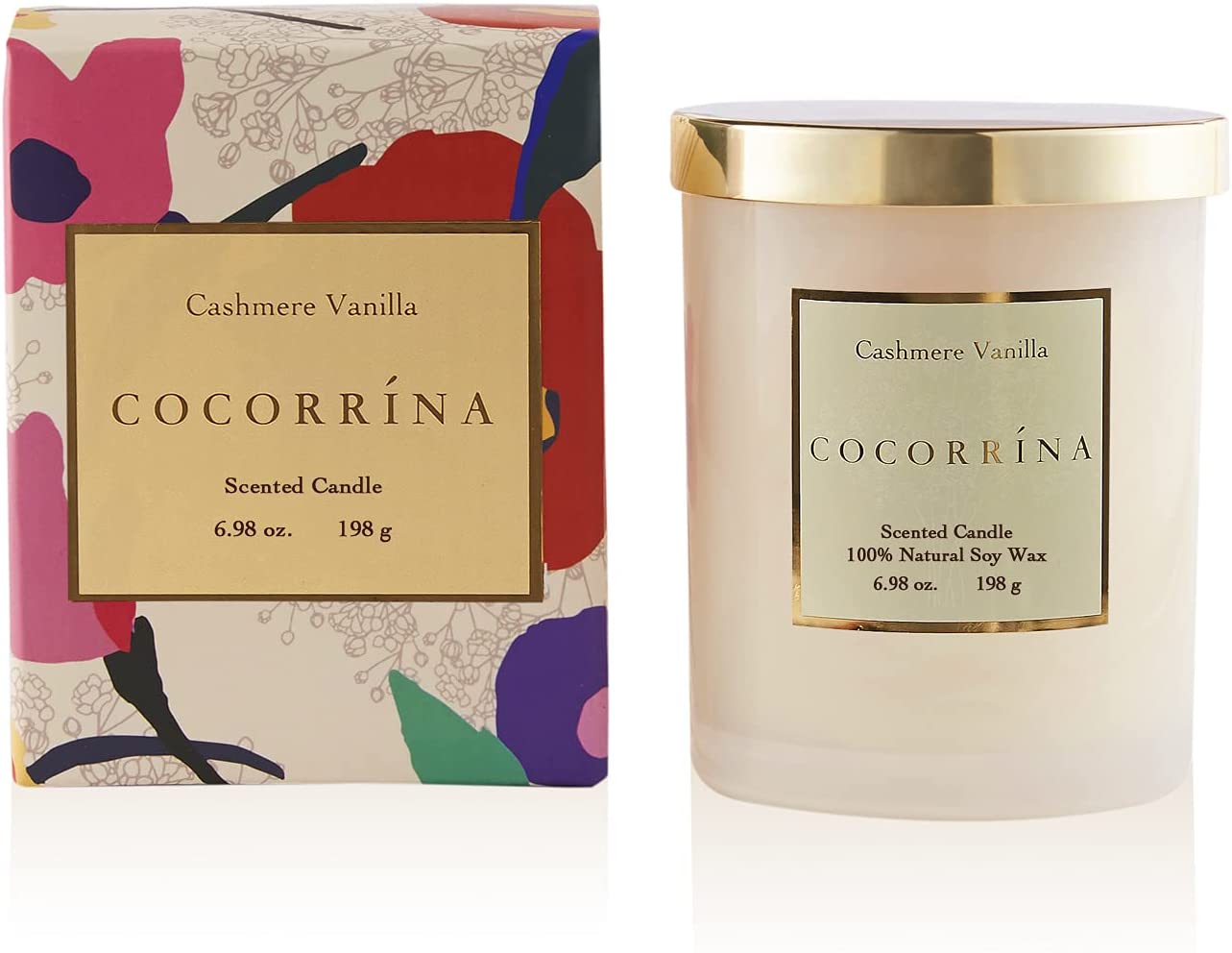 Cocorrína Mossy Pine Scented Large Candle with 4-Wick 100% Soy Wax Up to 50 hrs Strong Scented Aromatherapy Candle for Home