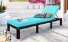 Patio Furniture Outdoor Adjustable PE Rattan Wicker Chaise Lounge Chair Sunbed