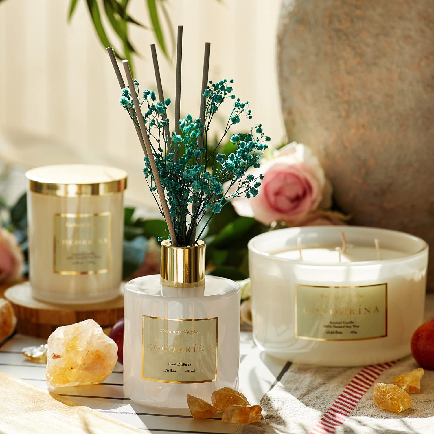 Premium Reed Diffuser Set with Preserved Baby's | Radeway
