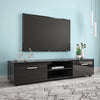 White TV Stand for 70 Inch TV Stands, Media Console Entertainment Center Television Table, 2 Storage Cabinet with Open Shelves for Living Room Bedroom