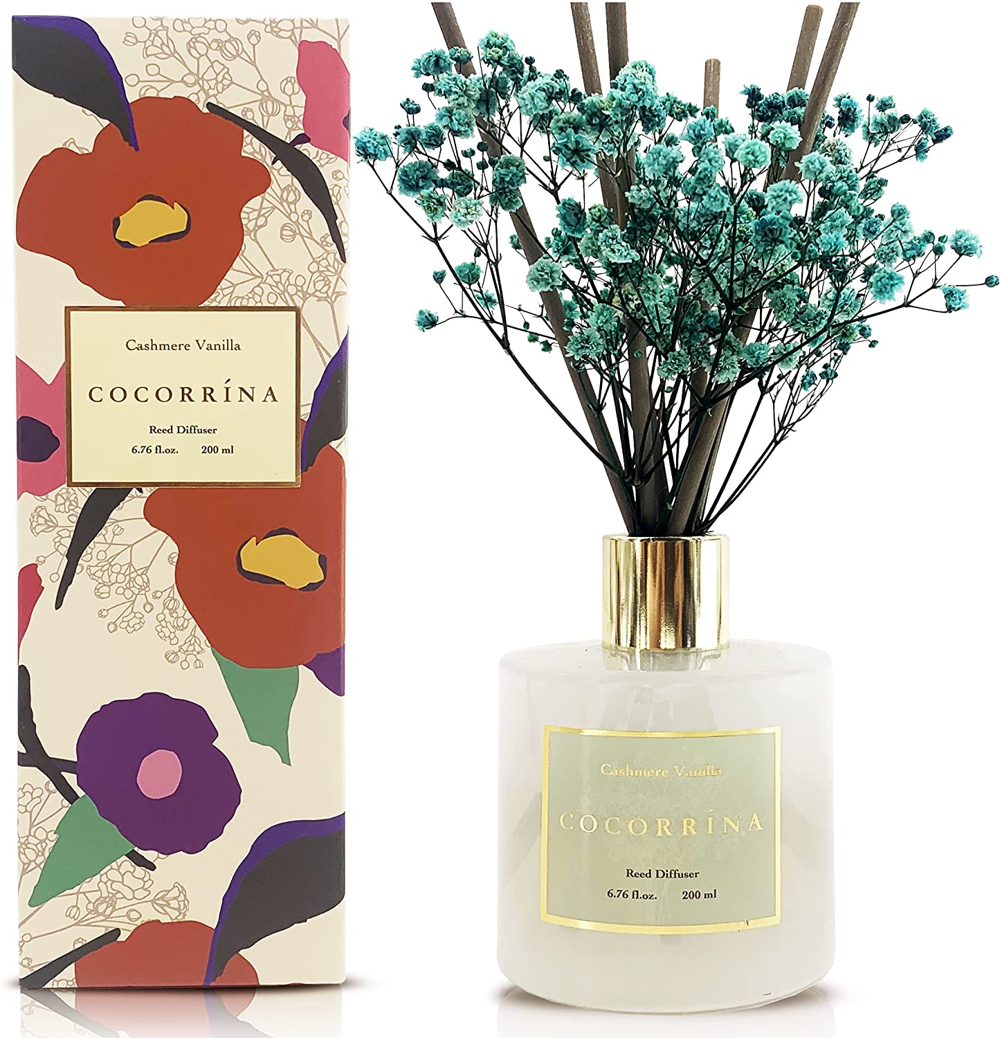 Premium Redd Diffusers Premium Reed Diffuser Set with Preserved Baby's | Radeway