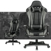 RaDEWAY Gaming Chair With Footrest, Ergonomic High-Back Leather Racing Computer Chair Home Office Chair With Headrest, Footrest and Lumbar Support