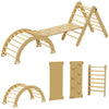 RaDEWAY 4 in 1 Pikler Triangle Wooden Climber Toy For Kids