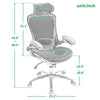 RaDEWAY Office Chair ——Ergonomic Mesh Chair Computer Chair Home Executive Desk Chair Comfortable Reclining Swivel Chair High Back with Wheels and Adjustable Headrest for Teens/Adults
