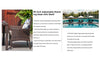 Wicker Outdoor Chairs and Glass Table for Balcony, PE Rattan Dining Table Set