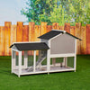 Chicken House, 58" Waterproof Wooden Animal Hutch, Indoor Outdoor Chicken Coop Rabbit Hutch Kit w/Roof, Garden Backyard Rabbit Cage/Guinea Pig House/Hen House, Animal Hutch for Small Pet