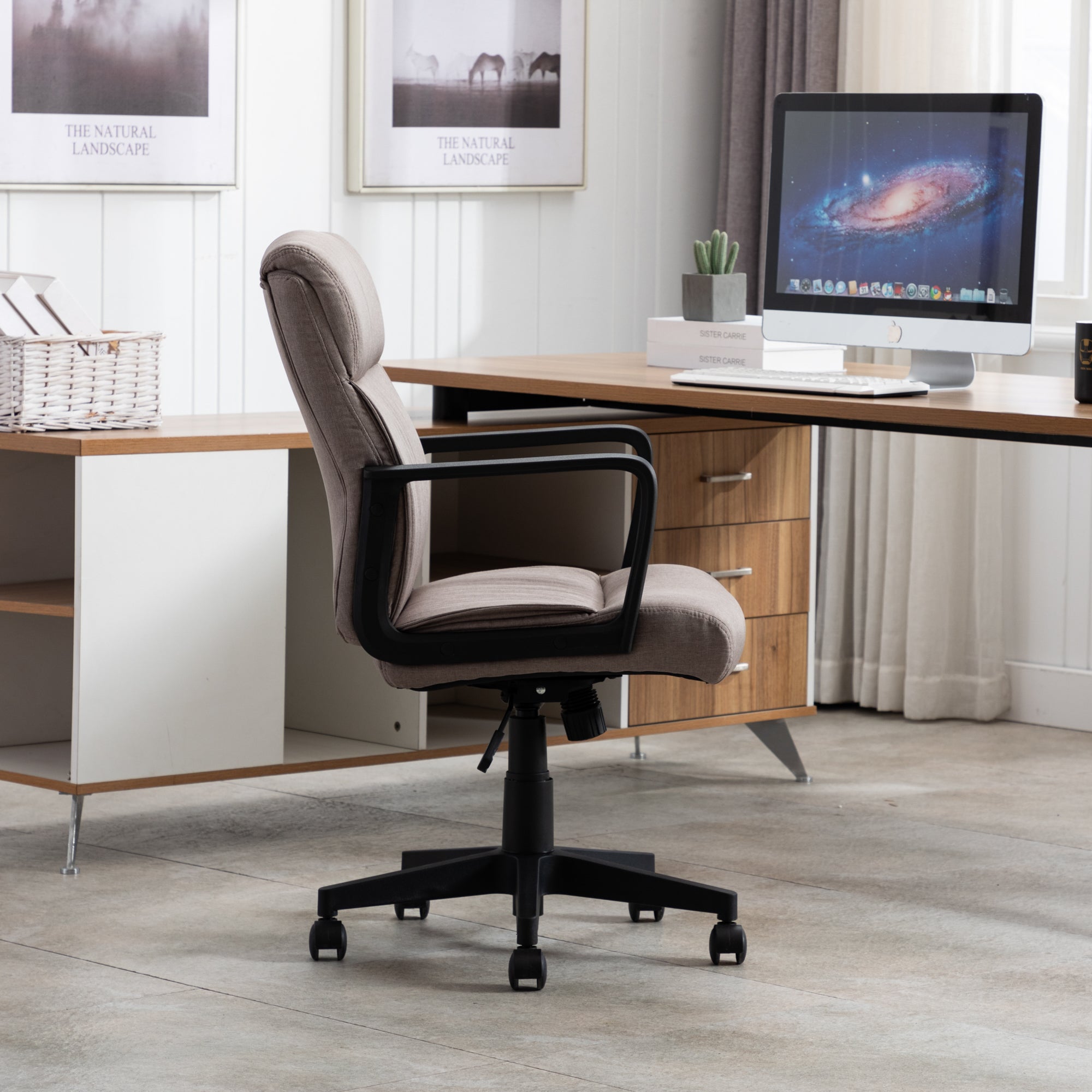 Springy Work Chair Office Chair Spring Cushion Mid Back Executive | Radeway