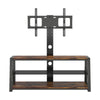 Storage TV Stand With Adjustable Swivel Entertainment Center