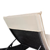Adjustable Chaise Folding Wicker Pool Lounge Chair for Outside Pool